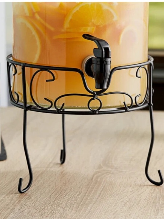 Acopa Other - Acopa 1.75 Gallon Beverage Dispenser Black Metal Stand.